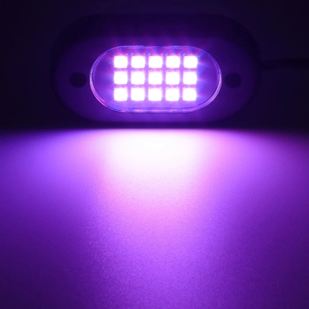 RGB Rock Lights for Cars & Trucks – Bluetooth Control, Waterproof Off-Road LED Underglow Kit