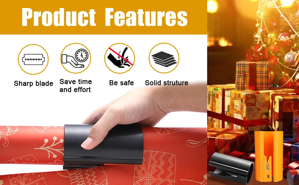 1PC Portable Mini Paper Cutting Machine Christmas Packaging Paper Cutting Knife Cutting Wrapping Paper Cutter
