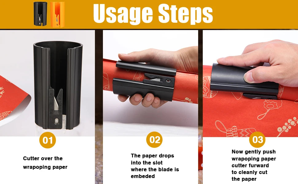 1PC Portable Mini Paper Cutting Machine Christmas Packaging Paper Cutting Knife Cutting Wrapping Paper Cutter