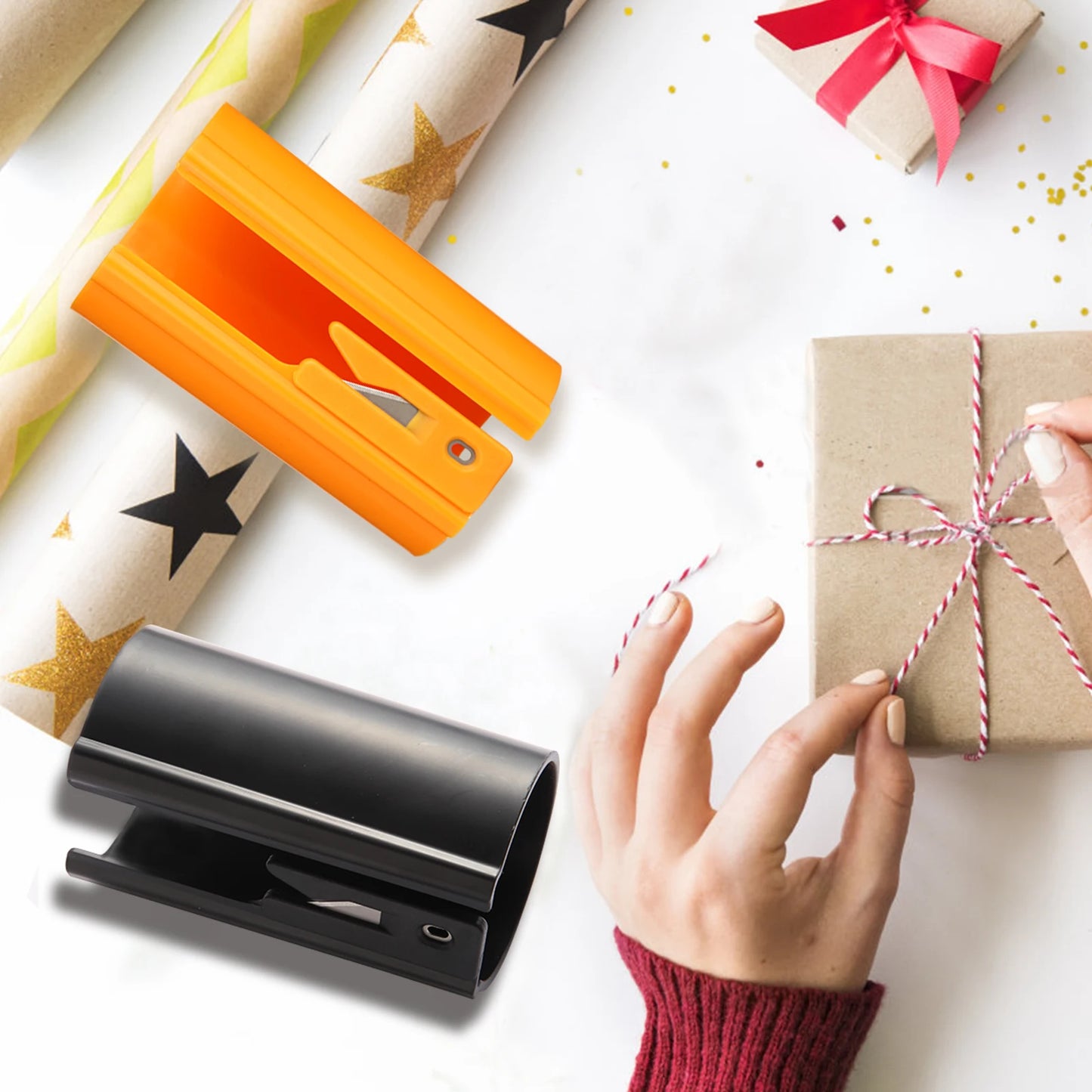 1PC Portable Mini Paper Cutting Machine Christmas Packaging Paper Cutting Knife Cutting Wrapping Paper Cutter
