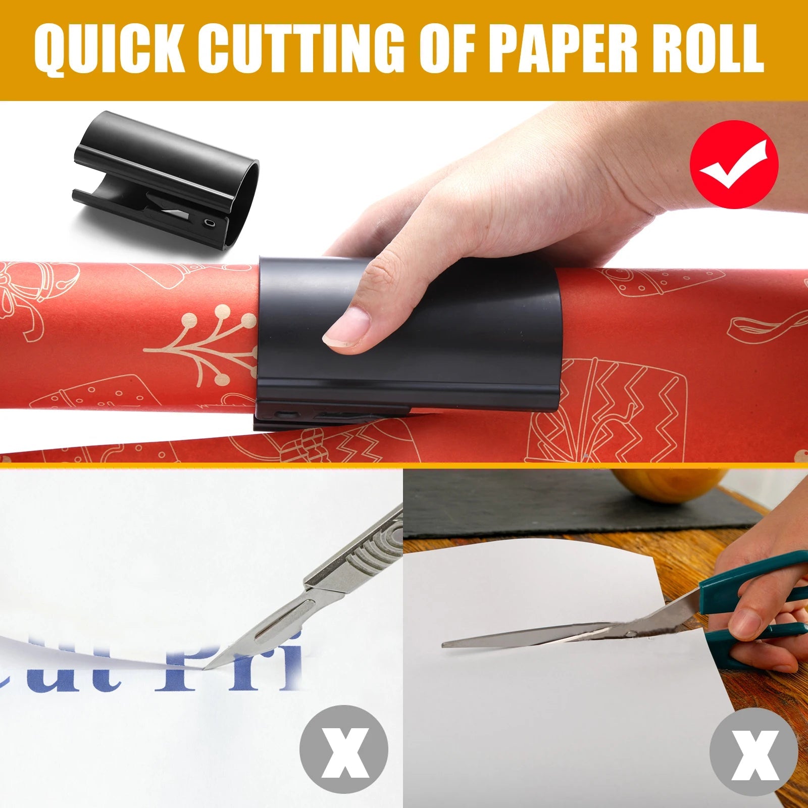 1PC Portable Mini Paper Cutting Machine Christmas Packaging Paper Cutting Knife Cutting Wrapping Paper Cutter - Radiant Root