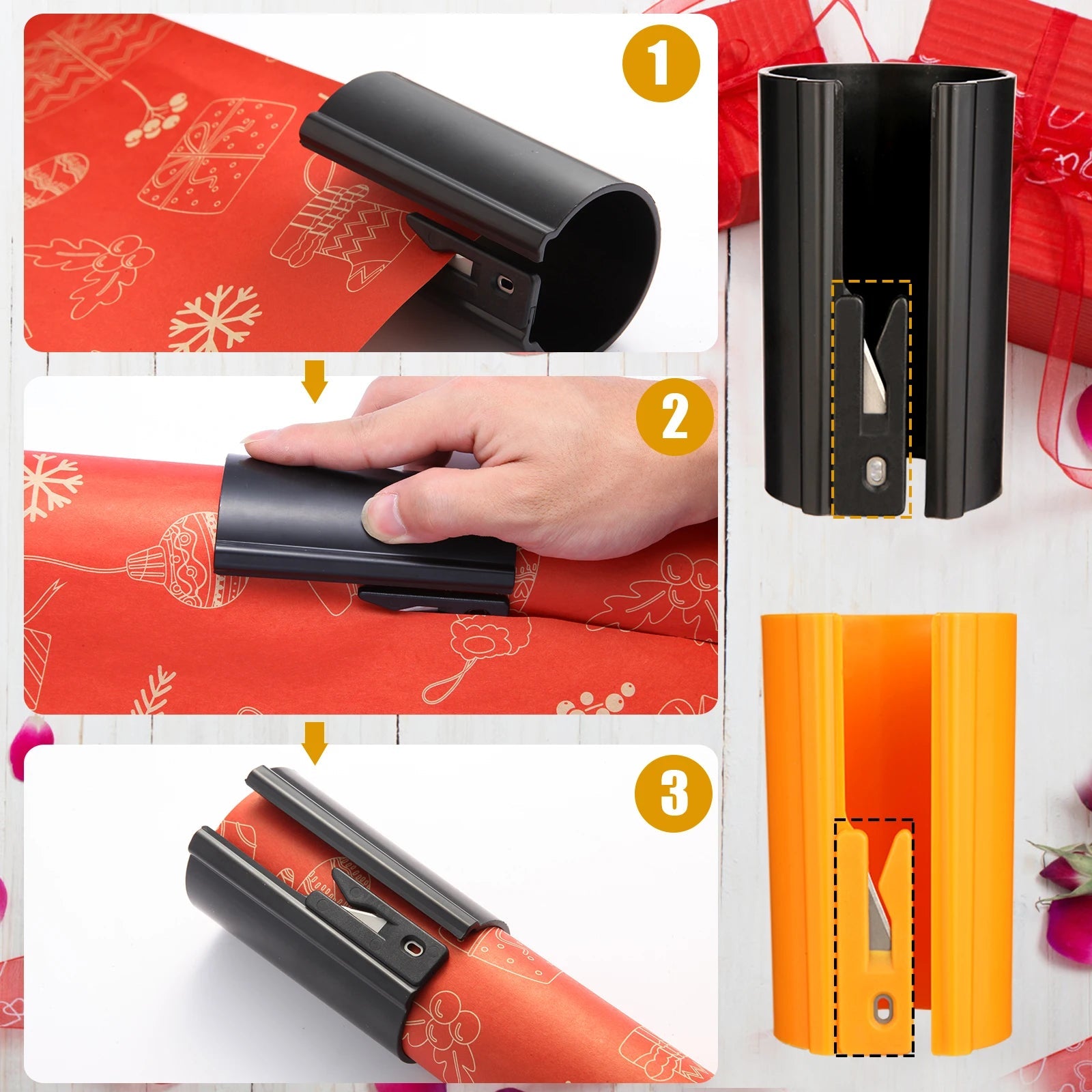 1PC Portable Mini Paper Cutting Machine Christmas Packaging Paper Cutting Knife Cutting Wrapping Paper Cutter - Radiant Root