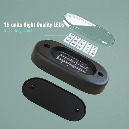 RGB Rock Lights for Cars & Trucks – Bluetooth Control, Waterproof Off-Road LED Underglow Kit