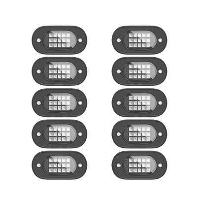 RGB Rock Lights for Cars & Trucks – Bluetooth Control, Waterproof Off-Road LED Underglow Kit